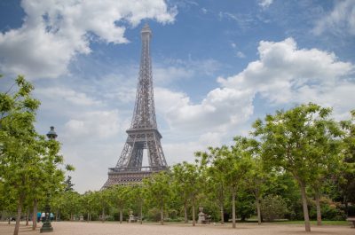 View eiffel Tower in Paris of France